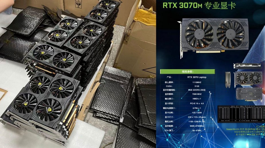 Chińczycy wciąż obchodzą ograniczenia LHR, sprzedając mobilne GeForce'y jako stacjonarne GPU