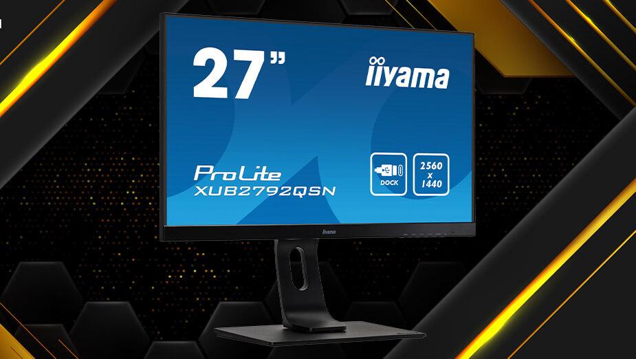 iiyama ProLite XUB2792QSN-B1 - test biurowego monitora QHD IPS ze stacją dokującą