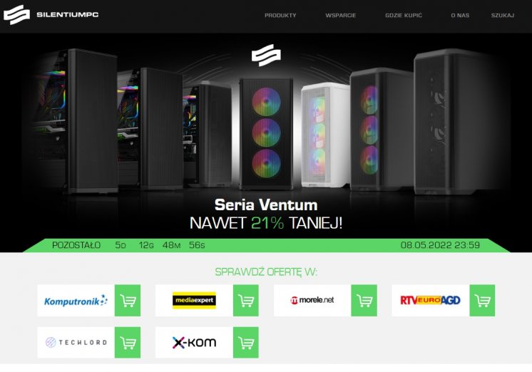 Obudowy SilentiumPC w dobrej promocji do 8 maja