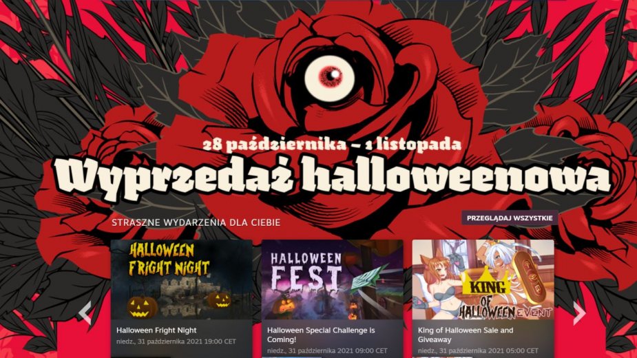 Ruszyła halloweenowa wyprzedaż na Steam. Duże przeceny, ale trzeba się spieszyć