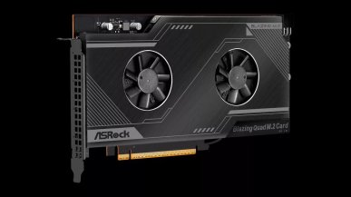 ASRock Blazing Quad M.2 to karta rozszerzeń, która pozowla zainstalować cztery superwydajne SSD