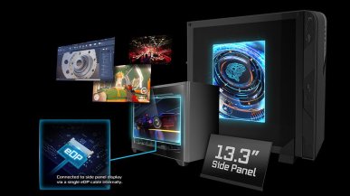 ASRock Side-Panel Kit pozwala zamonotować dodatkowy monitor na bocznym panelu obudowy