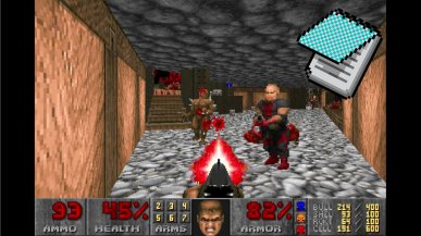 DOOM odpalony w... notatniku. I to w 60 klatkach!