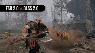 FSR 2.0 vs DLSS 2.0 w God of War. Test nowej techniki skalowania obrazu od AMD