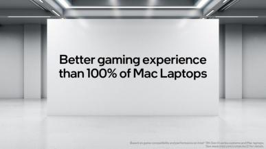 Intel: laptopy z naszymi procesorami zapewniają lepsze wrażenia w grach niż 100% laptopów Apple Mac