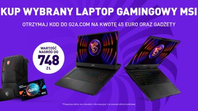 Kup wybrany laptop gamingowy i otrzymaj gadżety o wartości nawet 748 zł