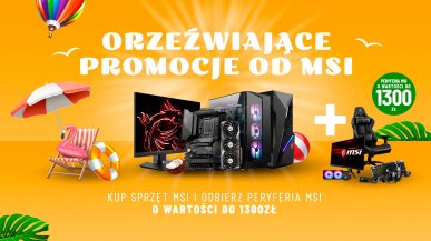 Kup zestawy MSI i zgarnij peryferia o wartości do 1300 zł oraz doładowanie portfela Steam