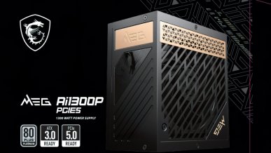 MSI MEG Ai1300 i Ai100P PCIe 5 ATX 3.0 - potężne zasilacze z certyfikatem 80 PLUS Platinum